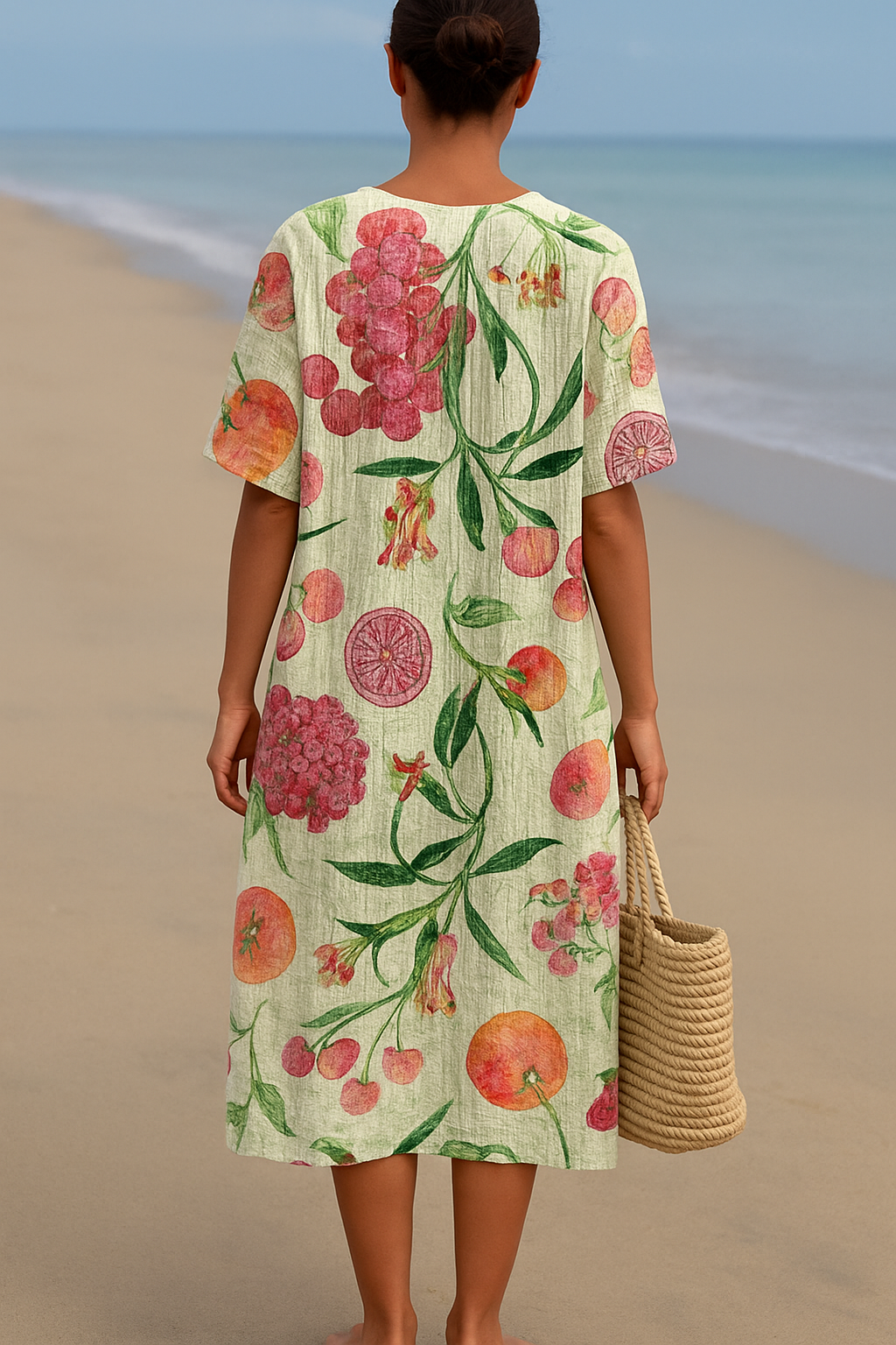 Celeste - Robe botanique vintage