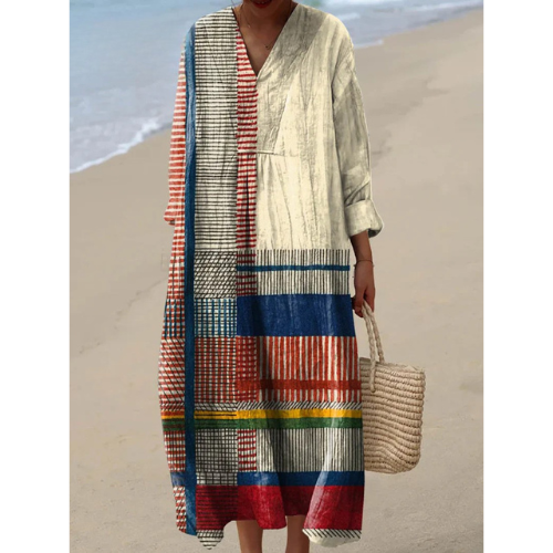 Julia - Robe géométrique élégante