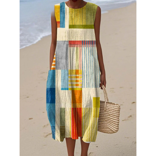 Poppy - Robe Patchwork Moderne