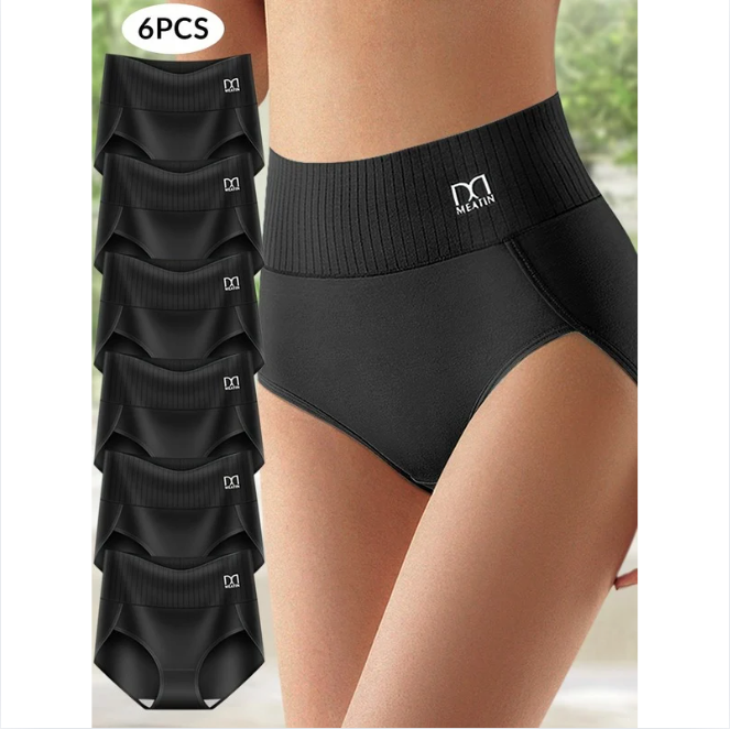 Shaplux™ | 6-paquet de culottes taille haute avec effet sculptant pour un confort toute la journée