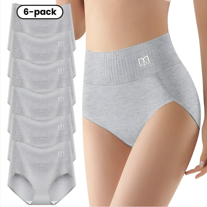 Shaplux™ | 6-paquet de culottes taille haute avec effet sculptant pour un confort toute la journée