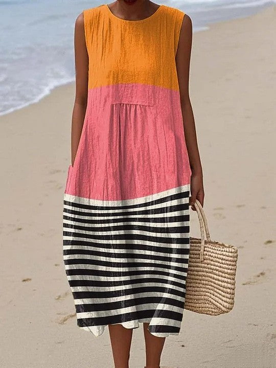 Ylina - Robe color block