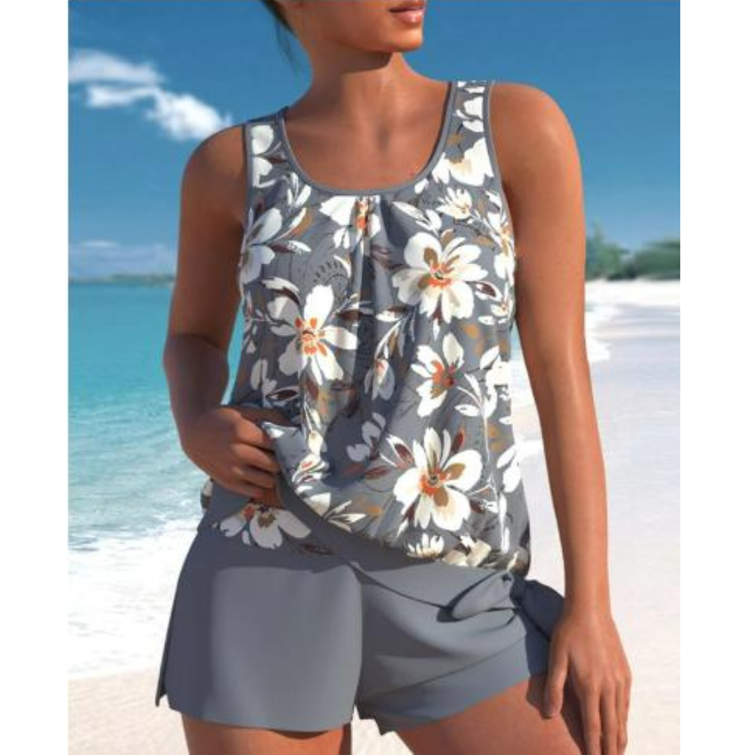 Adalina | Dámsky dvojdielny tankini set s kvetinovým vzorom
